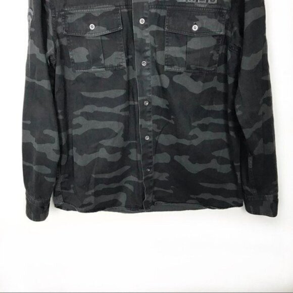 Rails Gavin Camo Printed Woven Shirt Jacket $188 Small - Picture 6 of 13